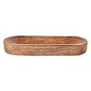 Wooden Oval Shape Incense Holder Stand, Wooden Agar Batti Stand - Brown