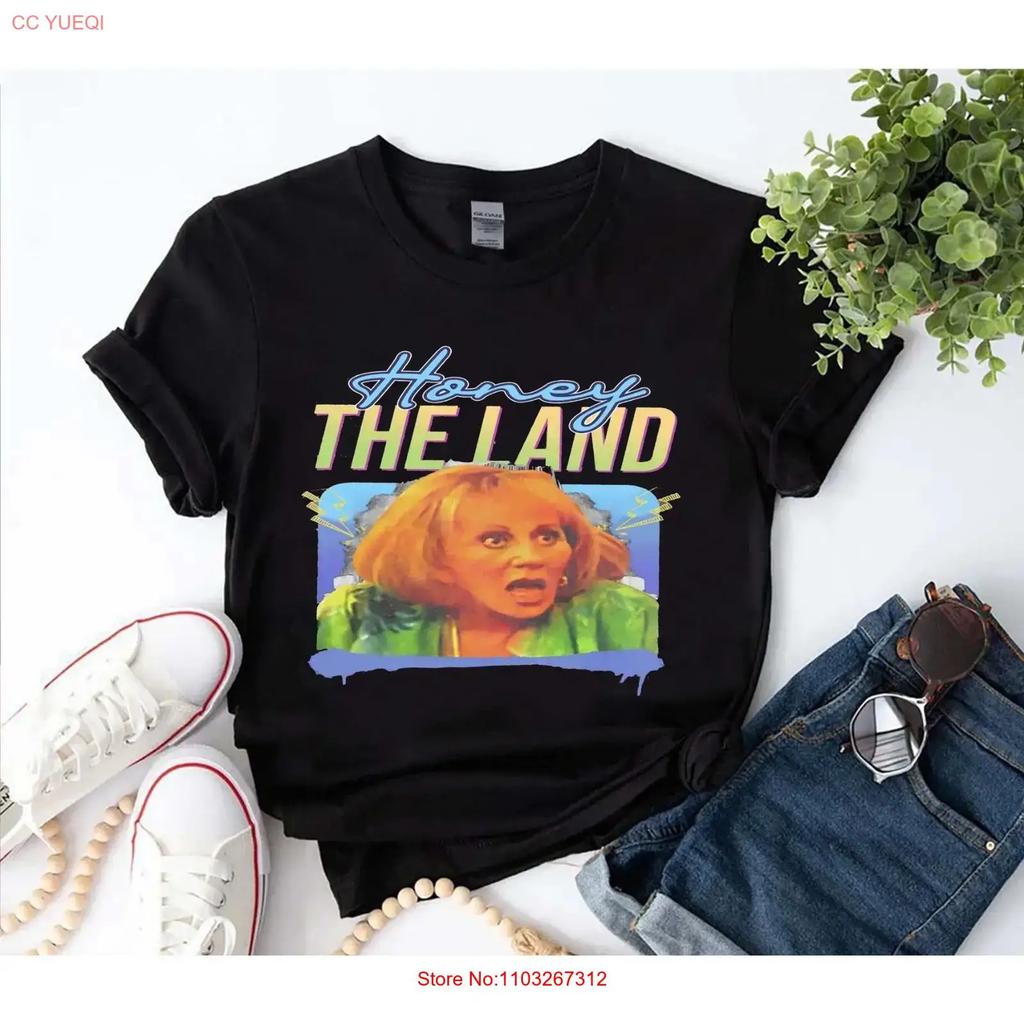 Honey The Land Sylvia Browne T Shirt Multicolor Vintage Designer Clothes Stylish Stretched Versatile Slightly Streetwear