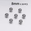 3/4/5/6/7/8MM Distanční korálek z nerezové oceli Kovové kulaté volné vymezovací korálky Pro výrobu šperků Náramek Nálezy pro kutily