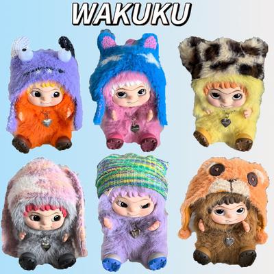 New Authentic Product Wakuku V1 Fury Party Series Blind Box Wokuku Handmade Plush Doll Gift For Girls Cute Handmade Girl Holiday