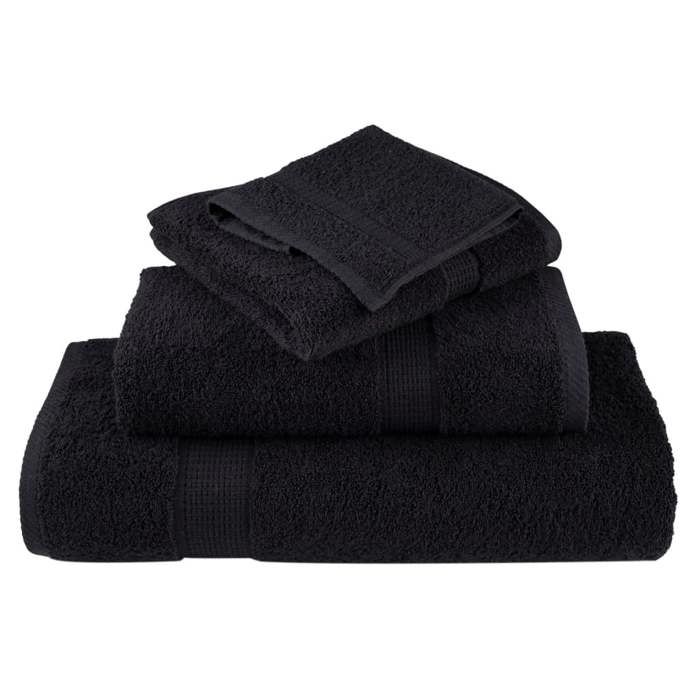 VidaXL Serviettes de Sauna de Qualité Supérieure 4 pcs, Paréos de Sauna, Draps de Bain, Serviettes de Douche Salle de Bain 137435