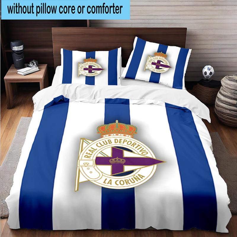 3PCS Deportivo Football Bedding Set,Including 1pc Duvet Cover And 2pcs Pillowcases Perfect for Bedroom, Dormitory, Fan Christmas gift