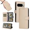 For Google Pixel 9 Pro XL/Google Pixel 10 Pro XL Case RFID Blocking 3 Card Slots PU Leather Phone Cover with Wrist Strap