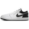 Jordan Air Jordan 1 Abrasion Resistant Low top Vintage Basketball Shoes Men's Black White 553558-132(Team96-S-BOX)