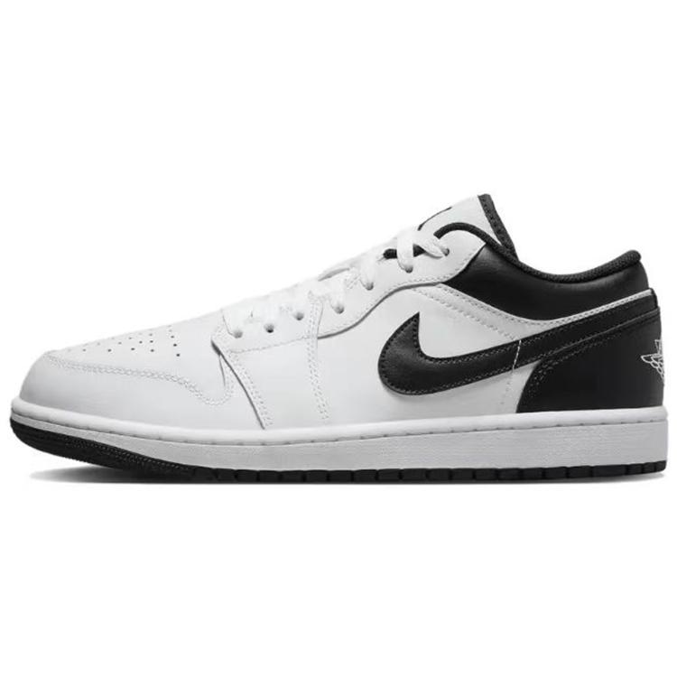 Jordan Air Jordan 1 Abrasion Resistant Low top Vintage Basketball Shoes Men's Black White 553558-132(Team96-S-BOX)