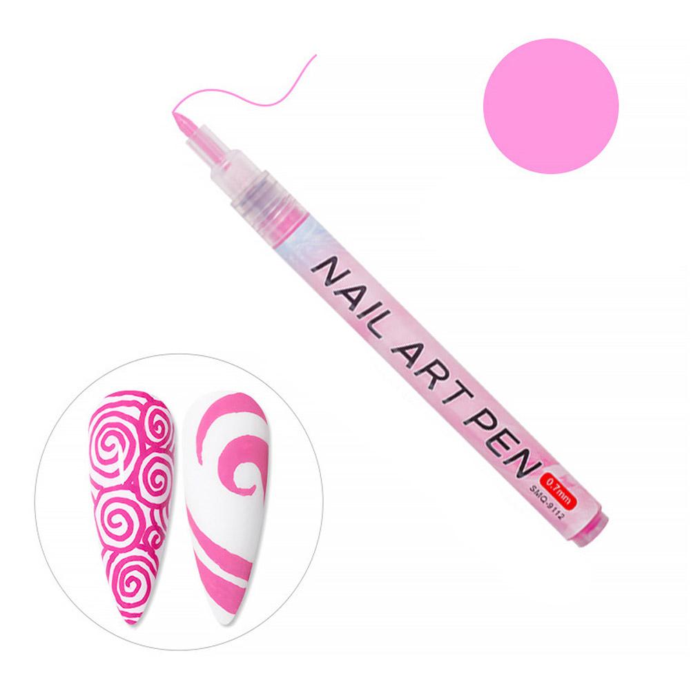 12 Colors Nail Art Pen Quick Dry Waterproof Painting Graffiti Acrylic Pen DIY Design Abstract Line Nail Art Beauty Tool Supplies