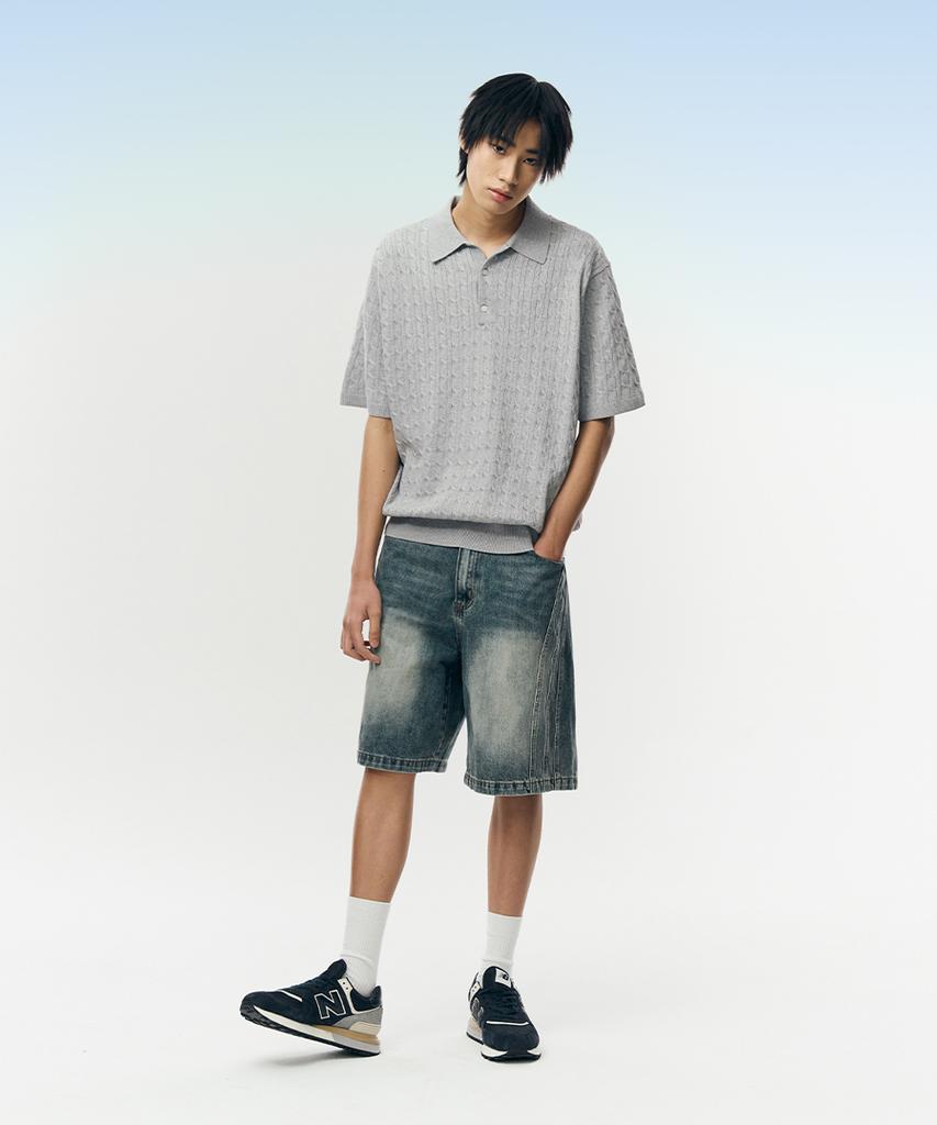 INTEMPOMOOD Daily Cable Collar Knit: 8 Colors (Type B)
