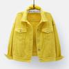 Damen Denim Jacke Übergröße Kurz Koreanischer Stil Locker Langarm Jacken Lässige Übergroße Tops