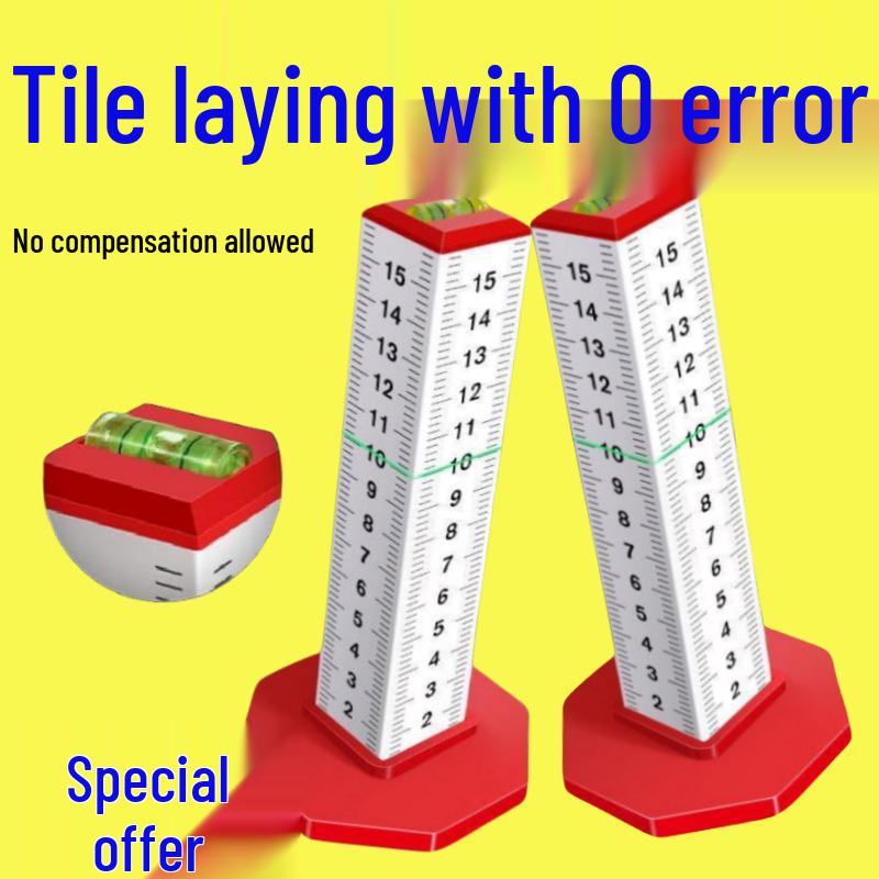 Four-Sided Aluminum Alloy Contour Gauge and Leveling Positioning Ruler for Tiling