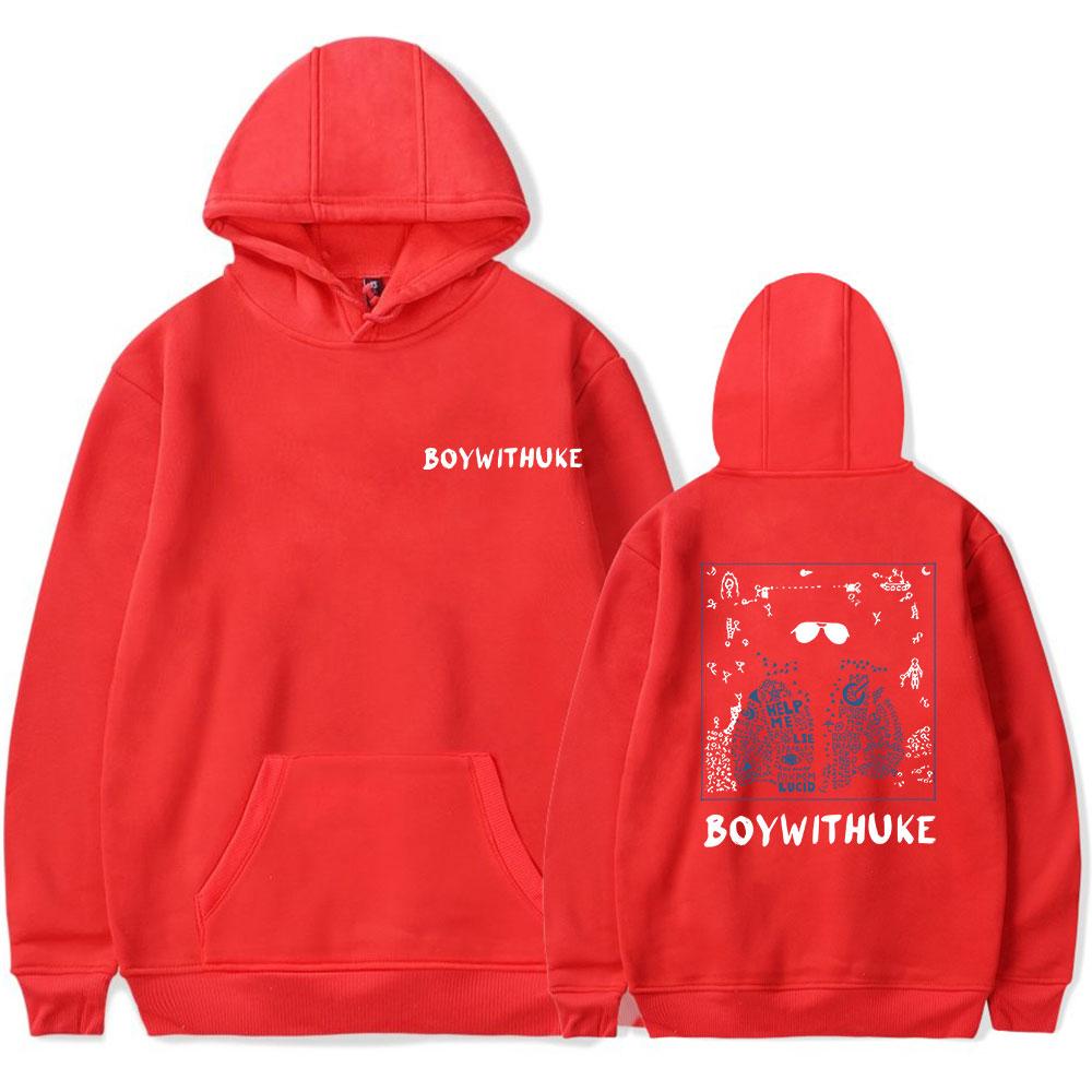 Boywithuke Hoodies New Vintage Merch Hooded Women Men Casual Streetwear Fashion Sweatshirts Clothes