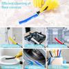 Crevice Cleaning Brush, 6Pcs Hard Bristle Multifunctional Gap Cleaning Brush Tool, Bathroom Gap Brush for Deep Cleaning Kitchen,Grout, Sink, Corners,