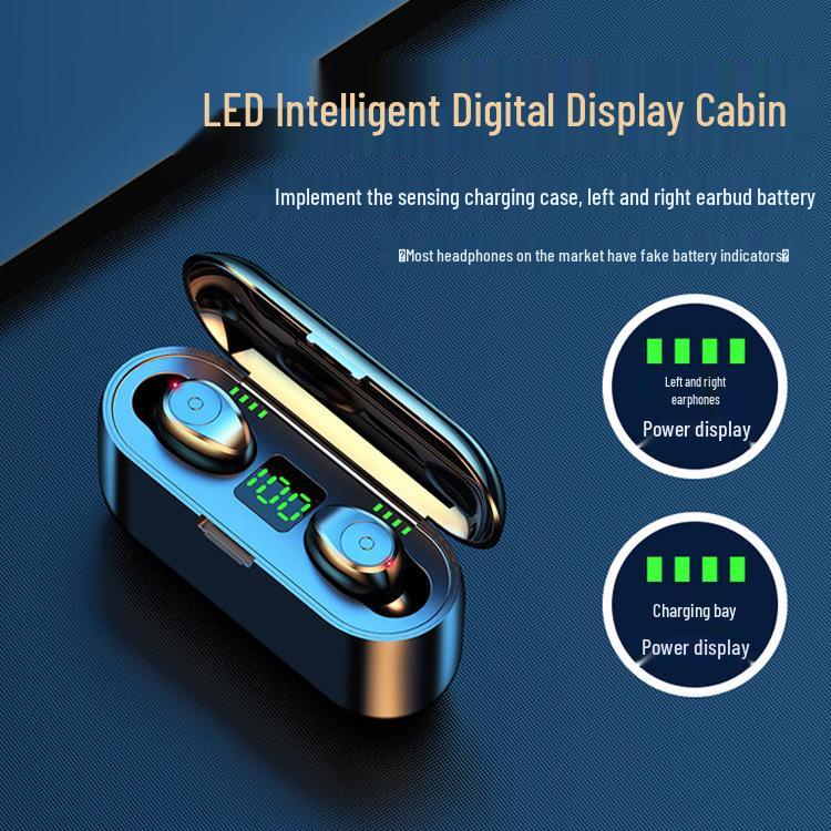 Original TWS Bluetooth 5.0 Earphones with Touch Control, Noise Reduction, Digital Display, and Sports Waterproof Design