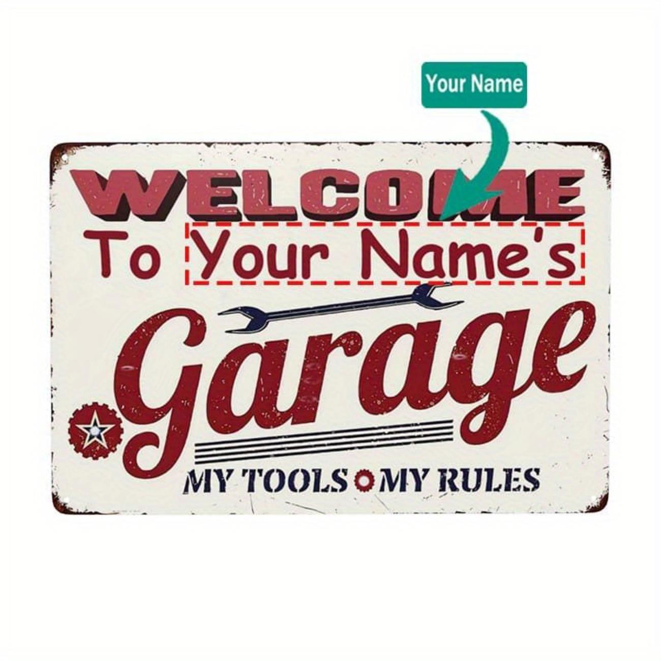 Custom Personalized Funny Metal Sign Indoor Outdoor Wall Decor белый