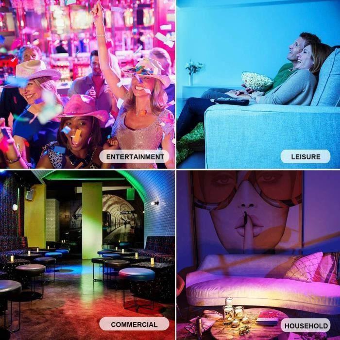 HYDONG Ampoule LED Couleur E27 10W Changement de Couleur Dimmable LED Bulbs 12 choix de couleurs,21 key Télécommande(Lot de 2)