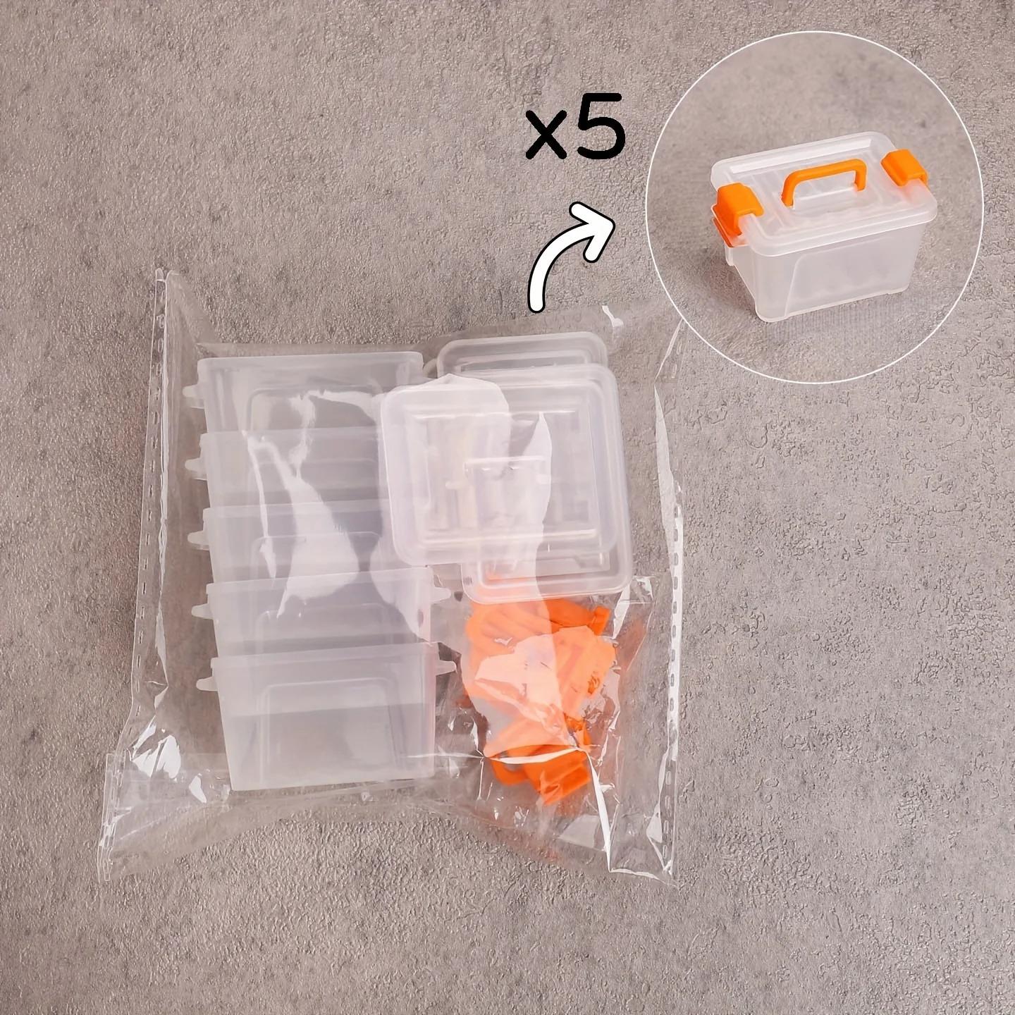 [Мини-чемоданчик] Мини-коробки для хранения в виде чемоданчиков | Прозрачные кейсы для хранения мелких предметов, Миниатюрные аксессуары для DIY-сцен