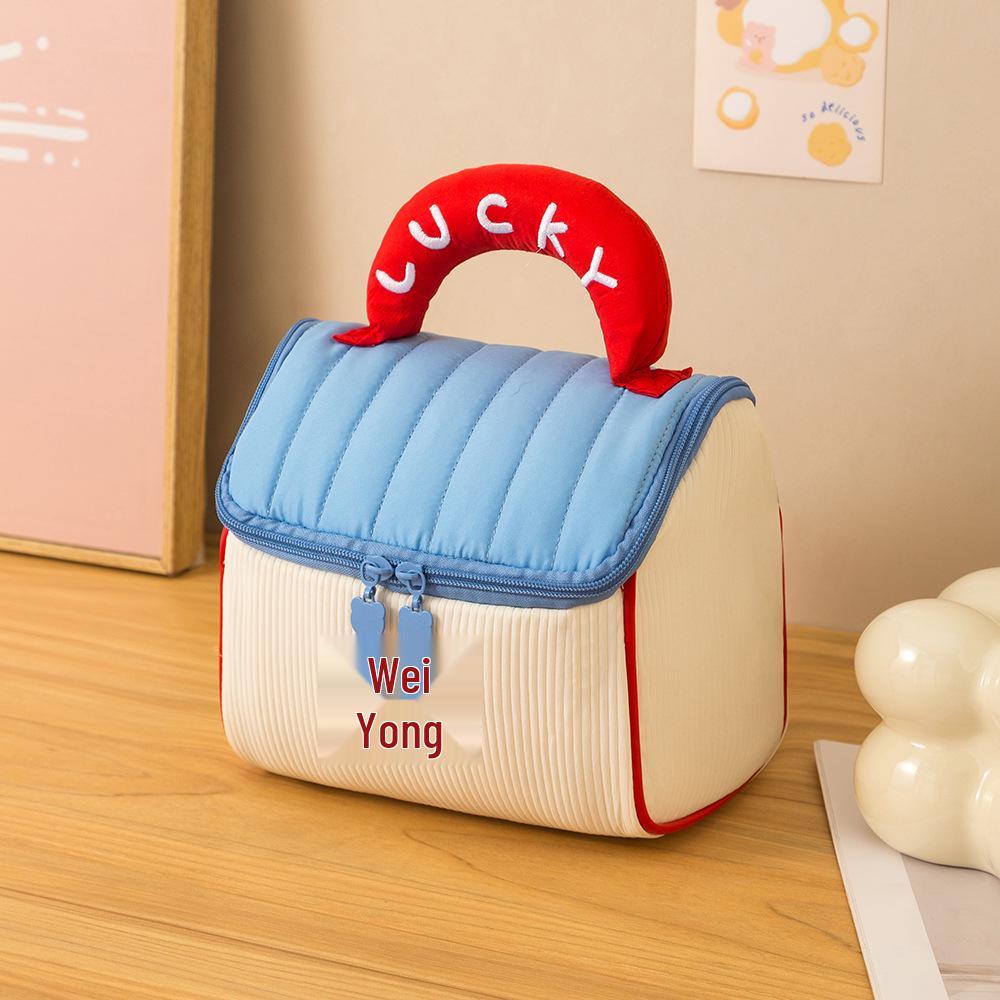 Cute Small House Women's Portable Makeup & Toiletries Storage Bag