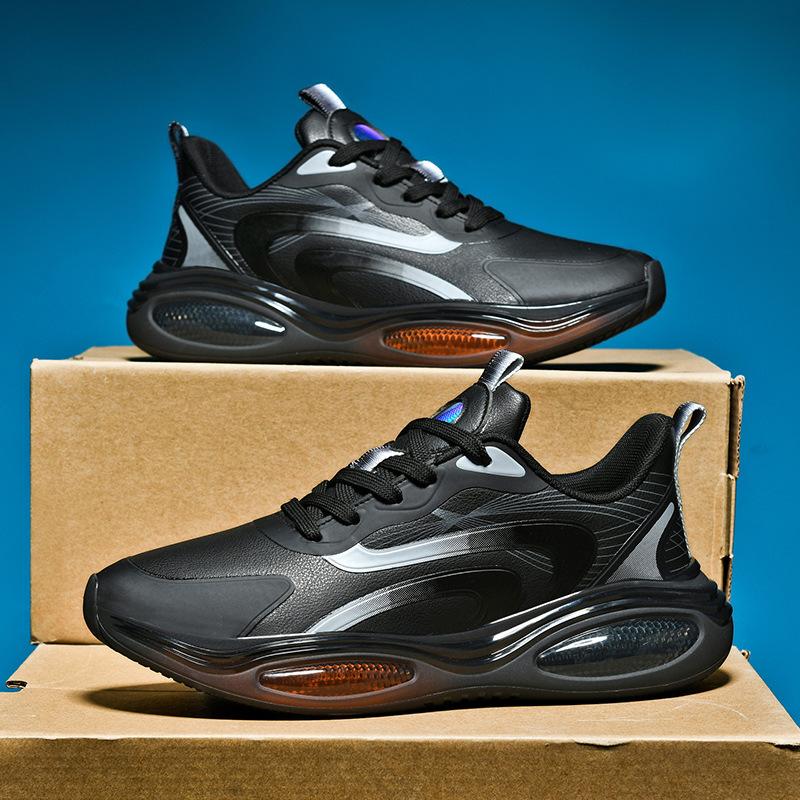 Men's Shoes Large Size Summer New Lightweight Men's Casual Running Shoes Mesh Breathable Wear-resistant Shock-absorbing Sports Shoes