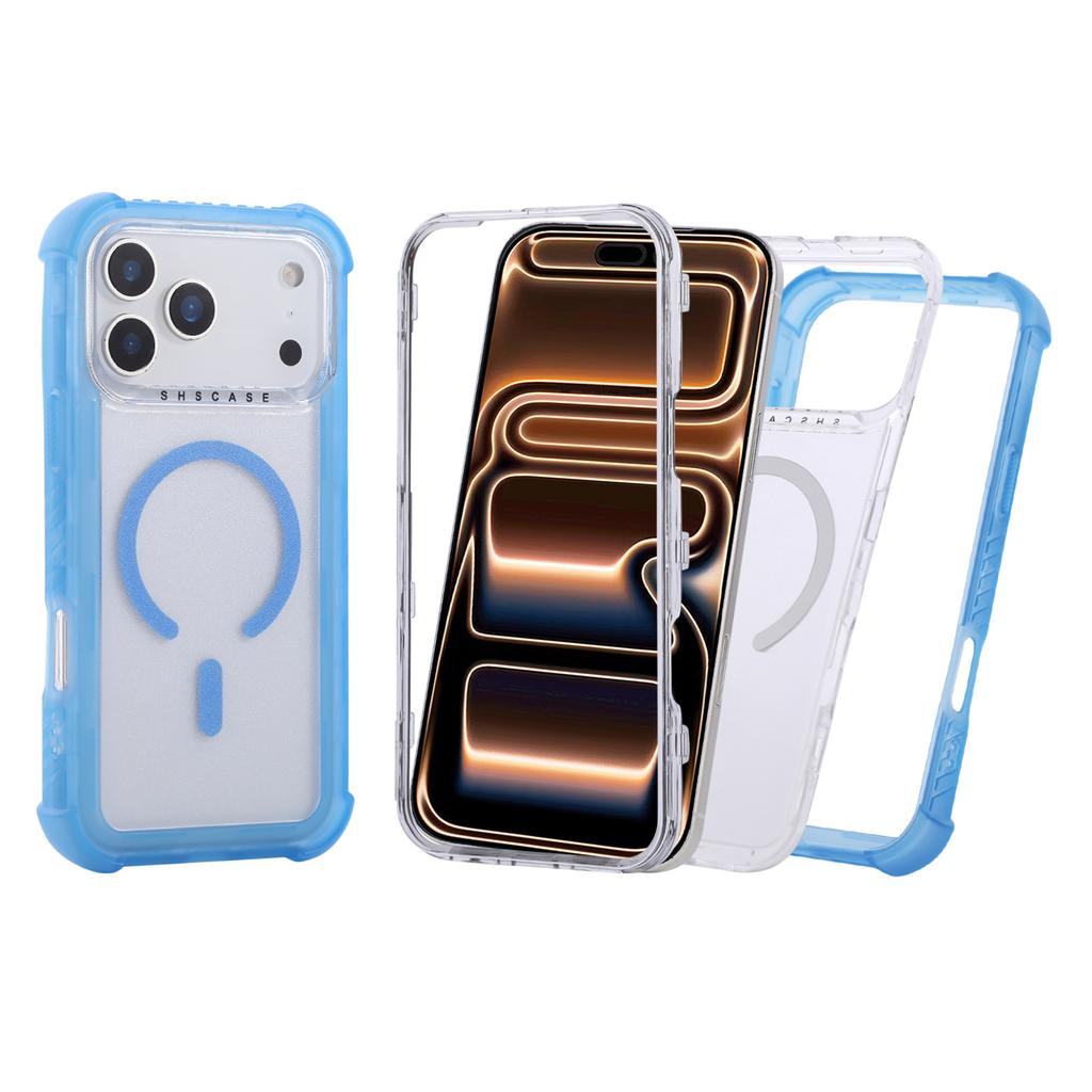 For iPhone 17 Pro Max Case Compatible with MagSafe 3 in 1 TPU + PC Shockproof Matte Phone Back Cover