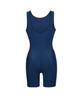 Lenomasuyeongbog Women'S Basic U-Back 2.5-Part Half-Body Swimsuit Navy Rn-Lf2F564-Nv