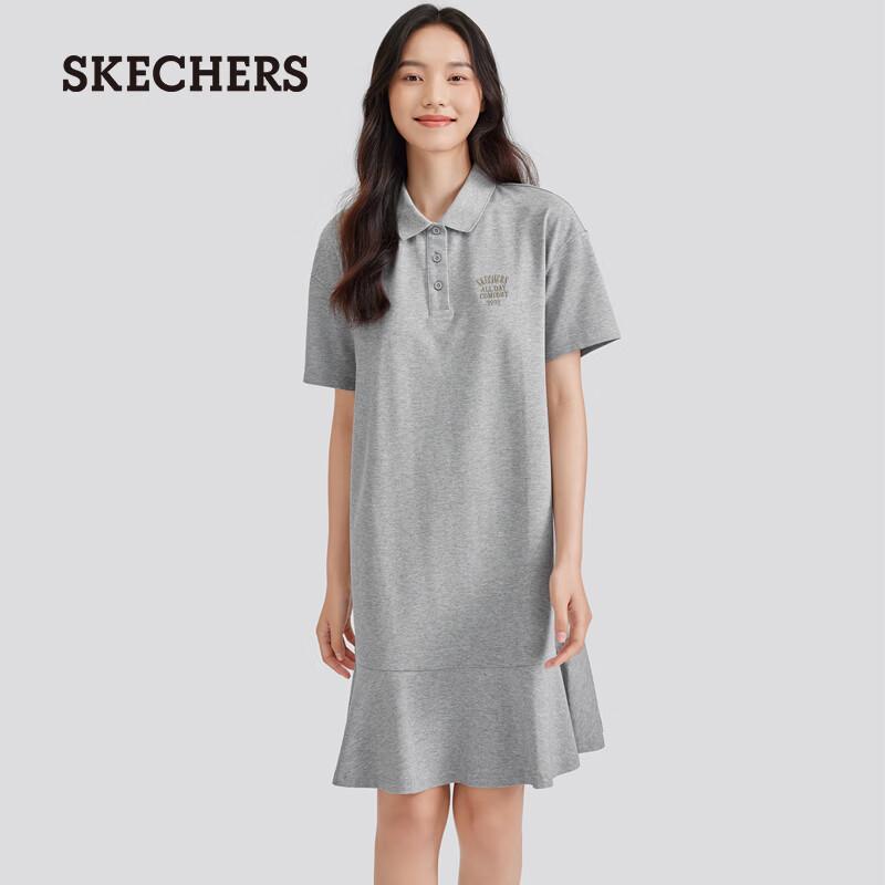 Skechers Women s Cooling Knit Polo A-Line Mermaid Dress L