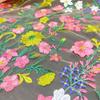 1yard Flowers Pattern Embroidery Applique Lace Fabric Plant Flower Embroidered Mesh Fabric for Dress Gown Clothing DIY Sewing