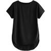 Fabricorn Combo of Plain Color Stylish Up and Down Cotton Tshirt for Women, Short Sleeve, Round Neck (Black)