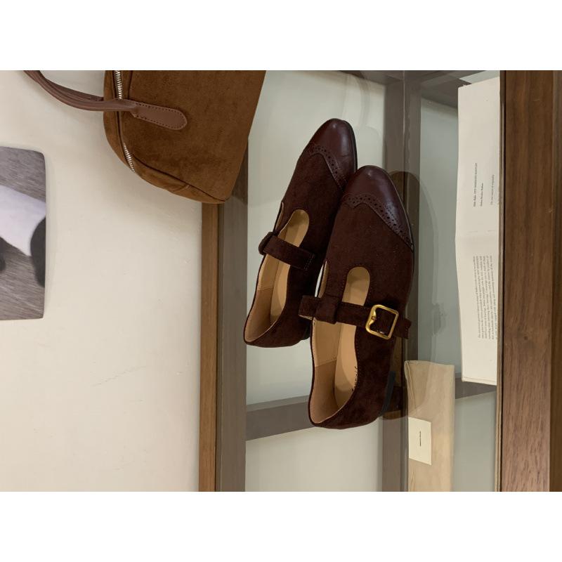 

Korean version of the new splicing pickup mouth Mary Jane single shoes women s autumn 2025 new casual soft-soled soft-faced women s shoes 39 хакі