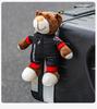 2025 New Motorcycle Decoration Bear Doll Pendant Cute Cartoon Motorcycle Bear Doll Car Trunk Accessories Motorcycle Bear