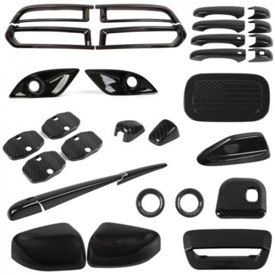 Carbon Fiber Exterior Full Decor Accessorie Trim Cover Set For Dodge Durango 11+