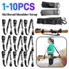 1-10 Stück Verstellbarer Ski-Board-Tragegurt Tragbarer Skistock-Gurt Skifahren Verstärkter Schulter-Hand-Tragegurt