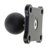 Aluminum Alloy Square Mounting Base with 1 Inch Ball for Head Mount for Zumo 400/450/500/550/660 Rider GPS for Motorcycl