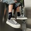 New Low-top Canvas Shoes Sports and Leisure Men's Shoes Niche Thick-soled Heightening Board Shoes Men