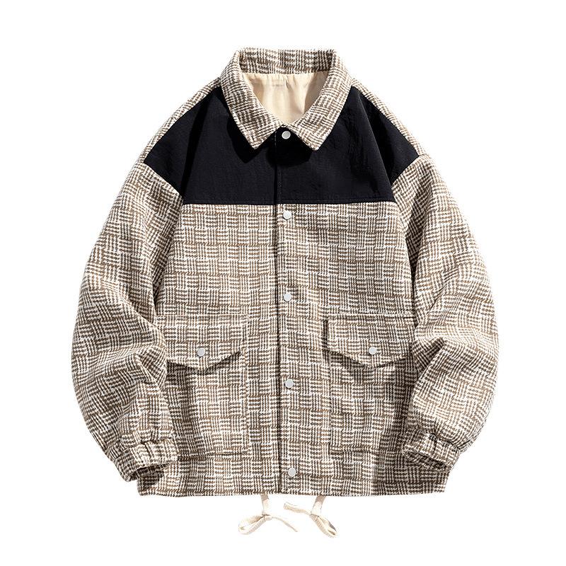 

Осень Новая куртка с капюшоном Куртка мужская весна и осень модный бренд подростковый красивый универсальный свободный весенний даже 4XL хаки