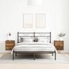 VidaXL Tables de chevet murales 2 pcs vieux bois 38x34x40 cm, table de chevet, armoire de lit, table d'appoint de chambre, 861262