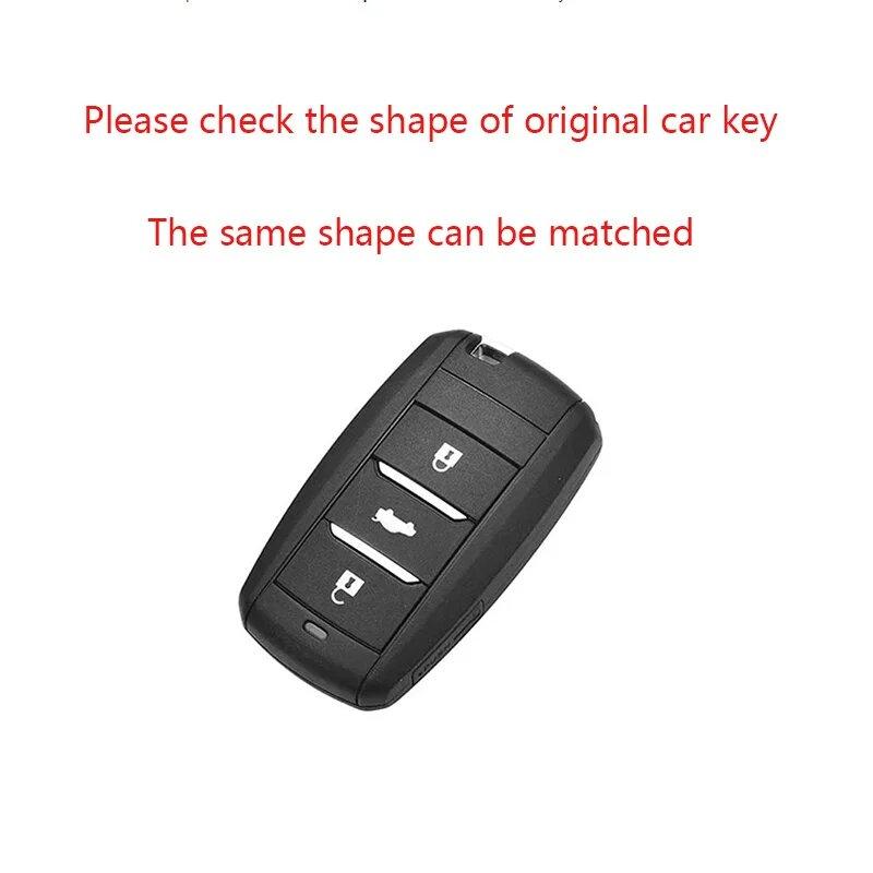 Goat Leather Zinc Alloy Leather Car Key Fob For Changan Cs15 Cs35 Cs75 Cx70 Cs95 V3 V5 V7 Eado Raeton Key Case Car Key Holder Ca