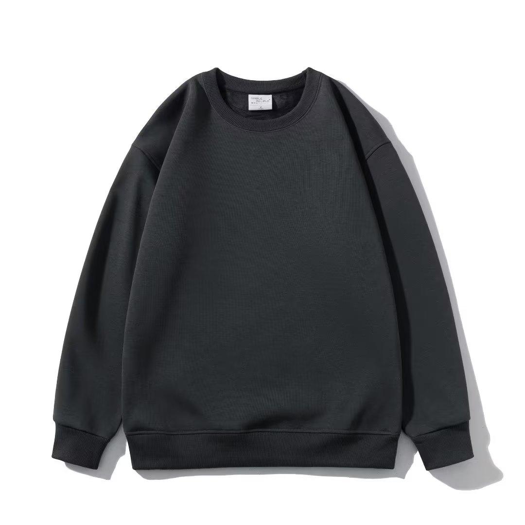 

Зимний теплый свитшот оверсайз, женские базовые топы для бойфренда, белые свободные винтажные пуловеры, женские зимние толстовки на флисовой подкладке XL темно-серого