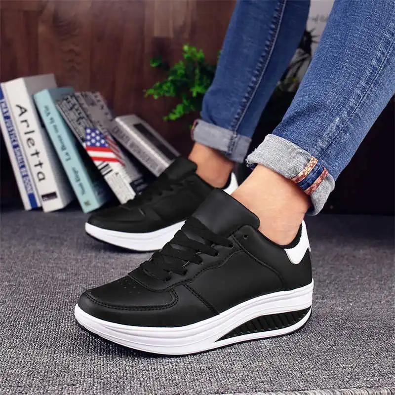 Round Tip Legitimate Leather Retro Women Shoes Walking Fashion-man Breathable Sneakers Women Sport Bity Premium Real Tenis
