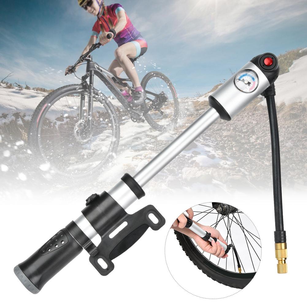 Portable Bike Pumps High Pressure Road Bicycle Pump with Air Guage Tyre Inflator Accessory