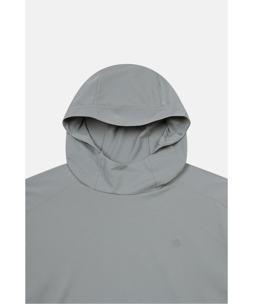 Koolongseupocheu Men'S Uv Hooded Long Sleeve T-Shirt Jwtbm26261Gry