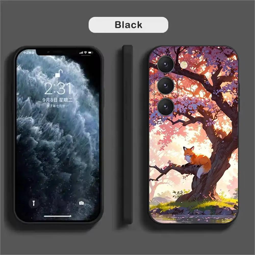 Cartoon-Tiere Bär Fuchs Handyhülle Für Samsung Galaxy A52 A42 A32 A22 A12 A02S A72 A73 A51 A41 A31 A21S A71 A40 A30S A20S