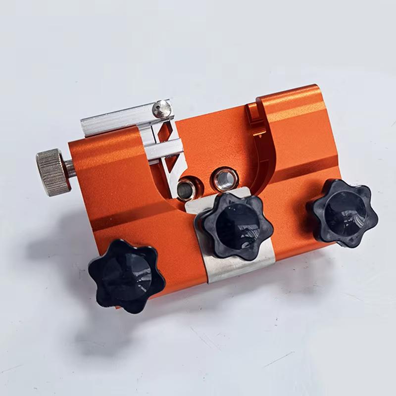 Affûteuse de chaîne de scie à chaîne à huile portative, nouveau petit modèle orange avec 4 tiges de meulage, facile à utiliser et à ranger
