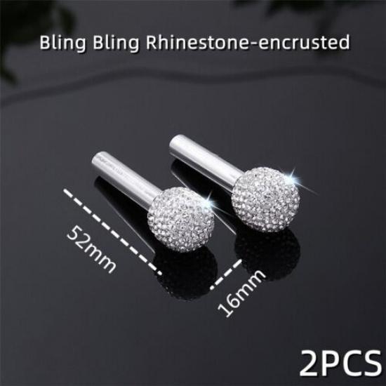 

2Rhinestone-encrusted Door Handle Interior Door Lock Knob P for Car Truck SUV