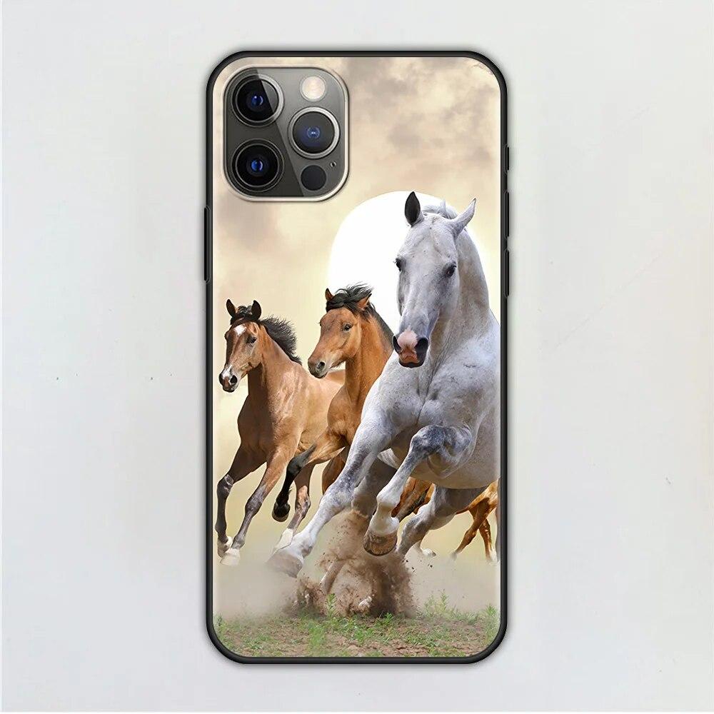 

Чехол для телефона «Бегущие лошади» для iPhone Samsung Galaxy Redmi Xiaomi Oppo OnePlus Note SA 7 8 9 10 11 12 13 14 20 21 22 23 53 54 Pro Max Ultra TPU Soft iPhone 13 Pro Max