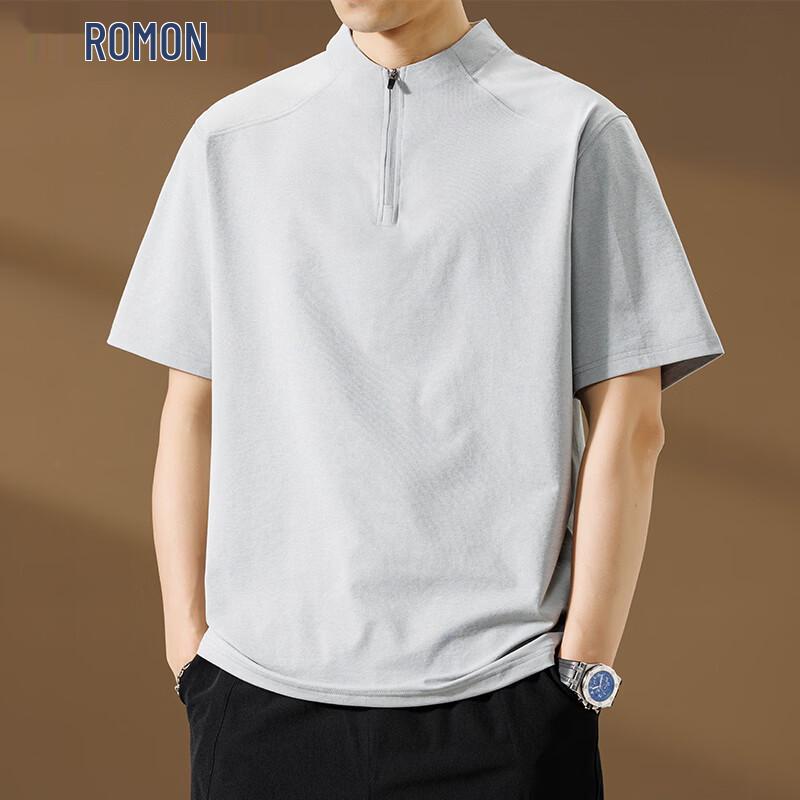 ROMON Men s Short-Sleeve Casual T-Shirt 3XL