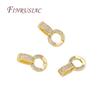 18K Gold Plated Brass Bails Clasps Connectors For Necklaces Accessories,Charms Clasps For DIY Jewelry Making Supplies