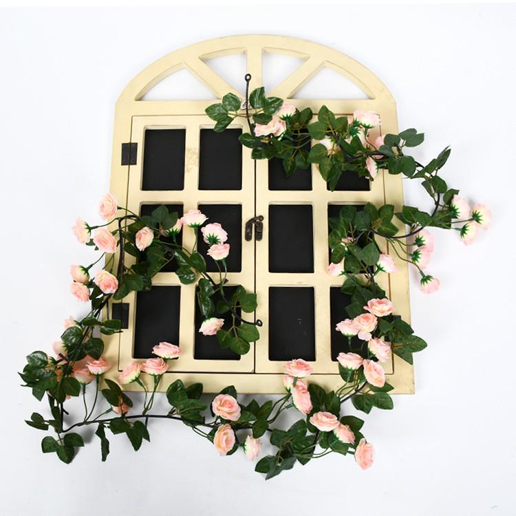 Artificial Silk Rose Vine for Ceiling or Pipe Decoration