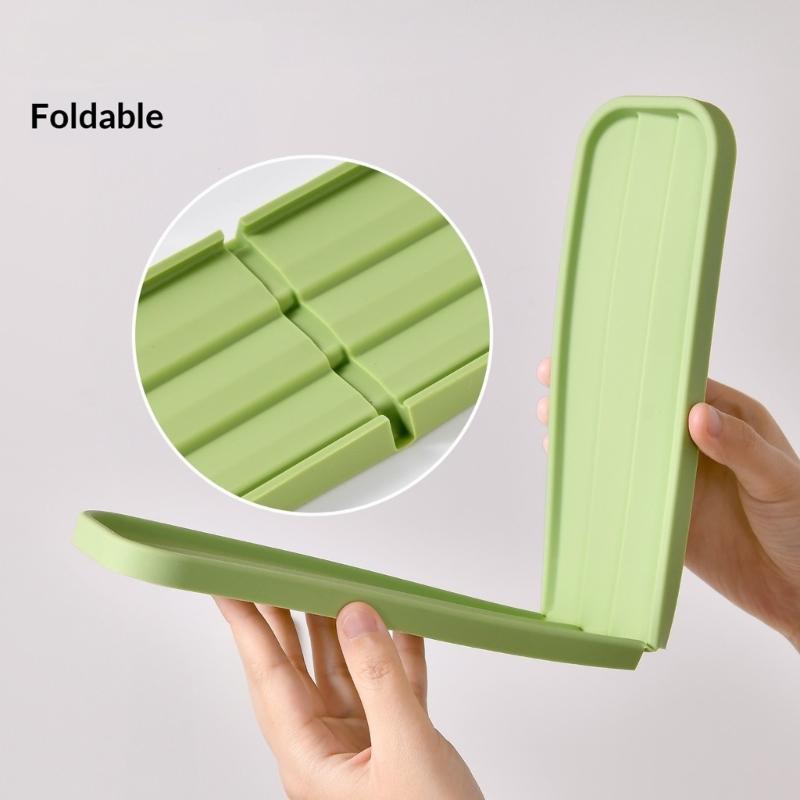 Nonslip Silicone Drain Pad Draining Mat With Unique Texture Kitchen Sink Organiser for Bottle Cup Dish Utensils