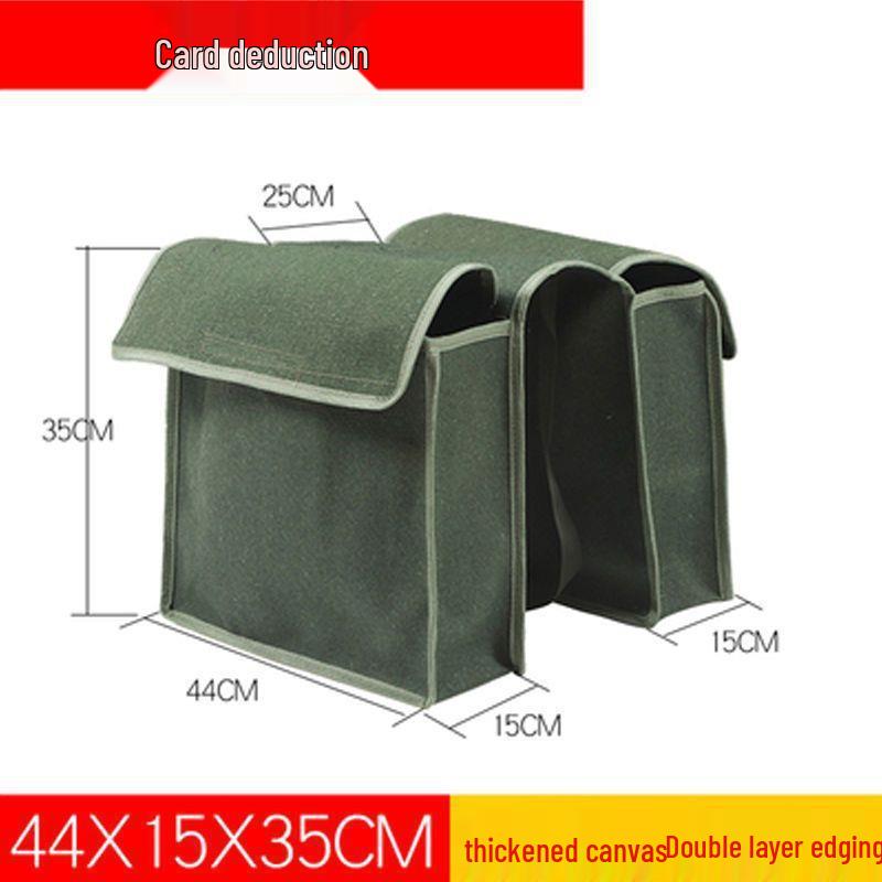 Thick Canvas Motorcycle Saddlebag & Crossbody Tool Bag