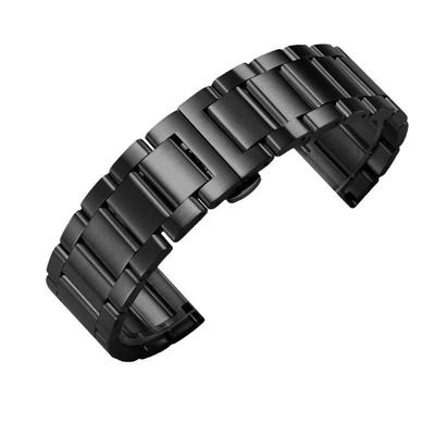 Suderinamas metalinis laikrodžio dirželis Huawei GT5, Samsung, Garmin, Apple ir Wanmi trijų karoliukų modeliams