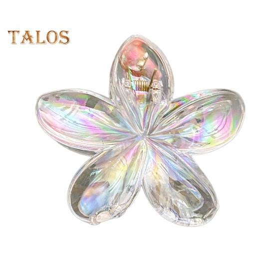 Women Hair Clip Colorful Flower Shape Back Head Hair Claw Horsetail Hair Decoration Hair Styling Tool